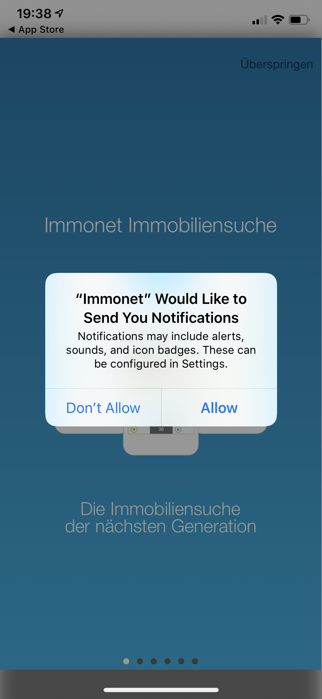 App Opt-In Immonet.de