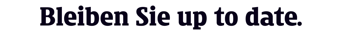 Bleib up to date