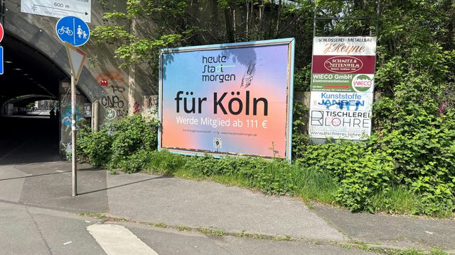Plakataktion im Stadtgebiet