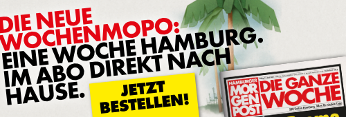Die neue WochenMOPO: Eine Woche Hamburg. Im Abo direkt nach Hause.