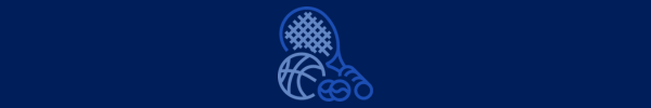 Header des Newsletters Sport im Norden; zu sehen sind ein illustrierter Tennisschläger, ein Basketball und zwei Tennisbälle