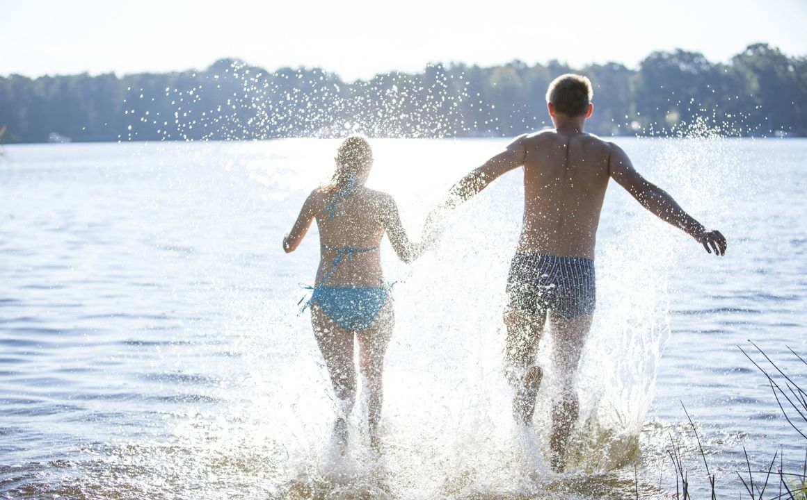 Badespaß in der Natur